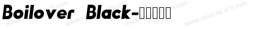 Boilover Black字体转换